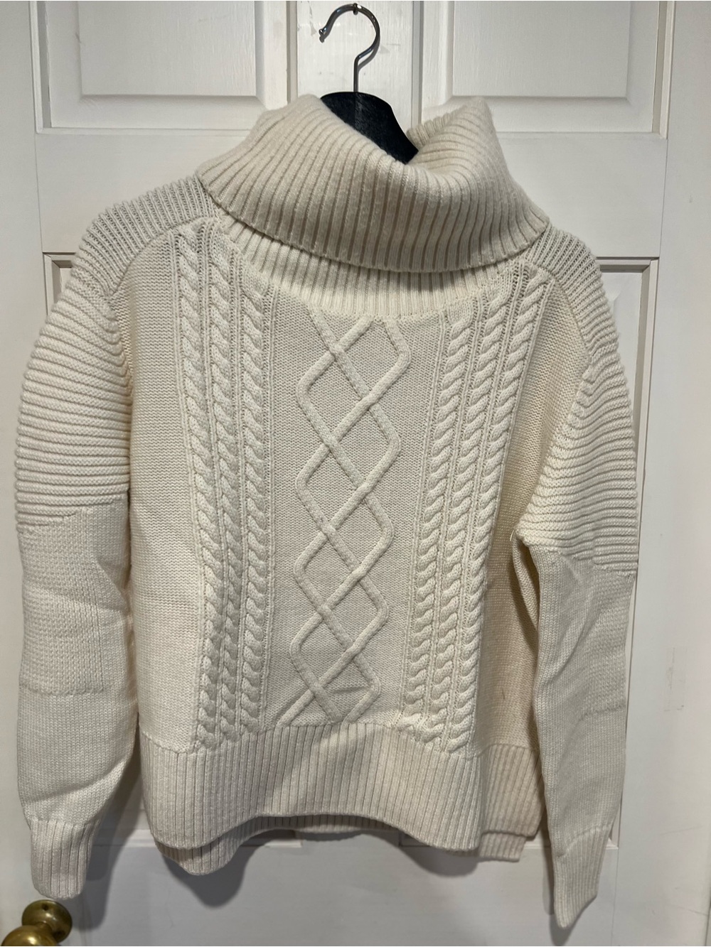 Kit and Ace Cream Cable Turtleneck Sweater